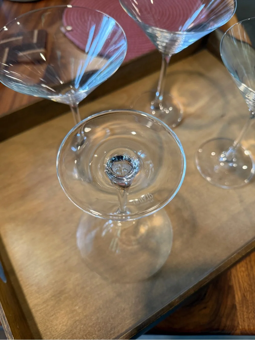 Rosenthal diVino Crystal Cocktail Martini Glasses set of 4 Classic Elegant Style